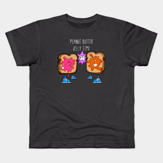 Peanut Butter & Jelly Besties Kids T-Shirt by Art by Nabes